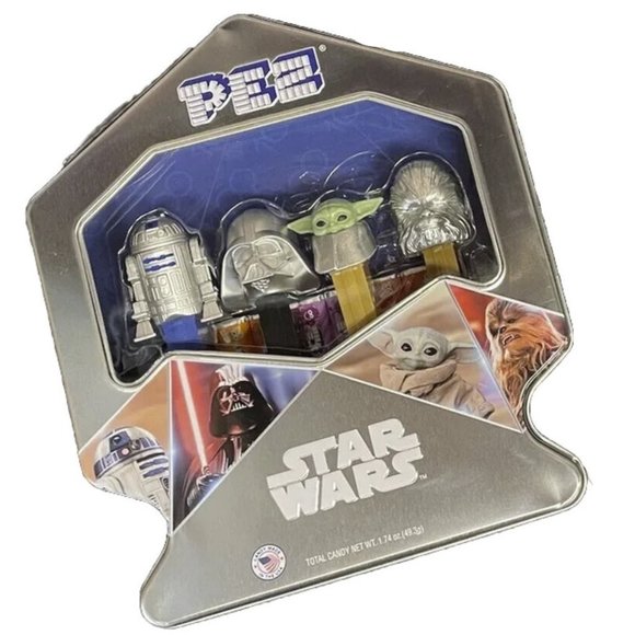 PEZ Disney 100 Star Wars Complete Set of 4 Characters One Tin Darth Vader Grogu - Picture 1 of 10